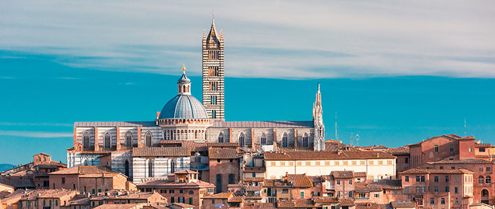 siena landscape overview of the city