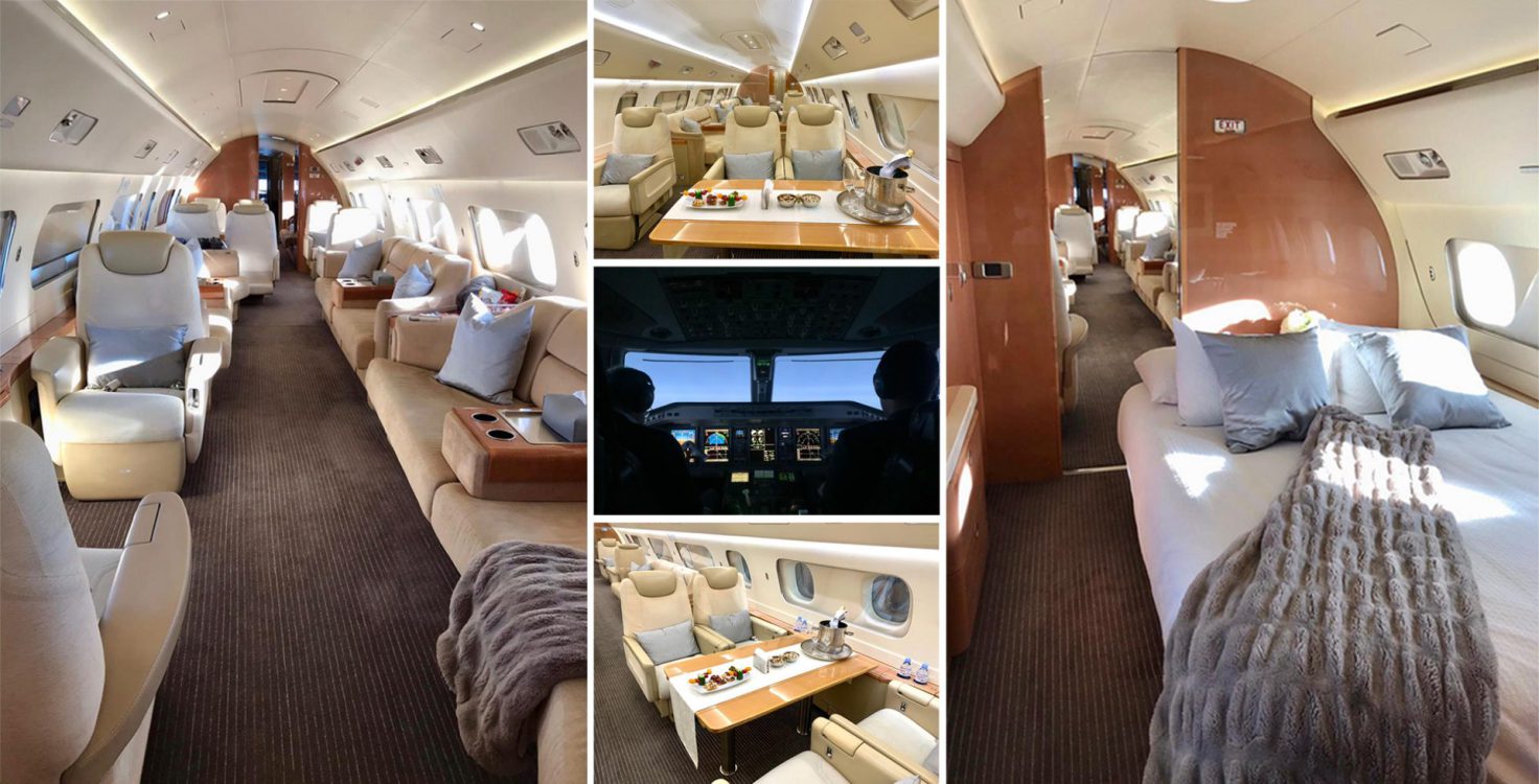 Interior of Private Jet
