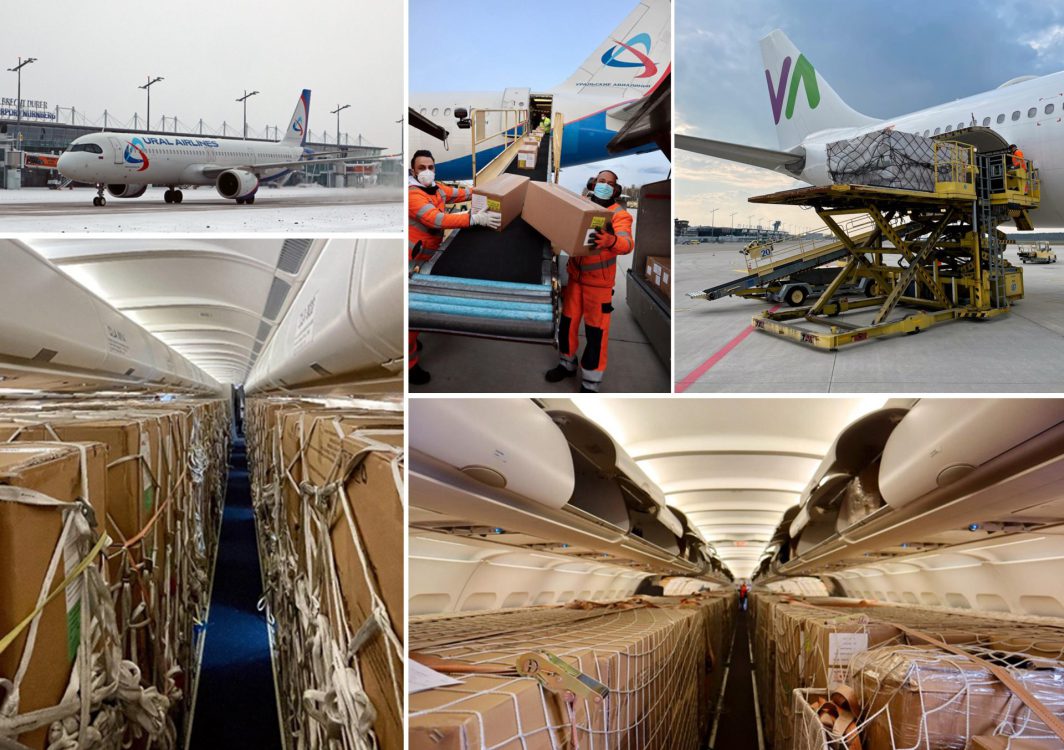 COVID Tests being transported from China to Germany