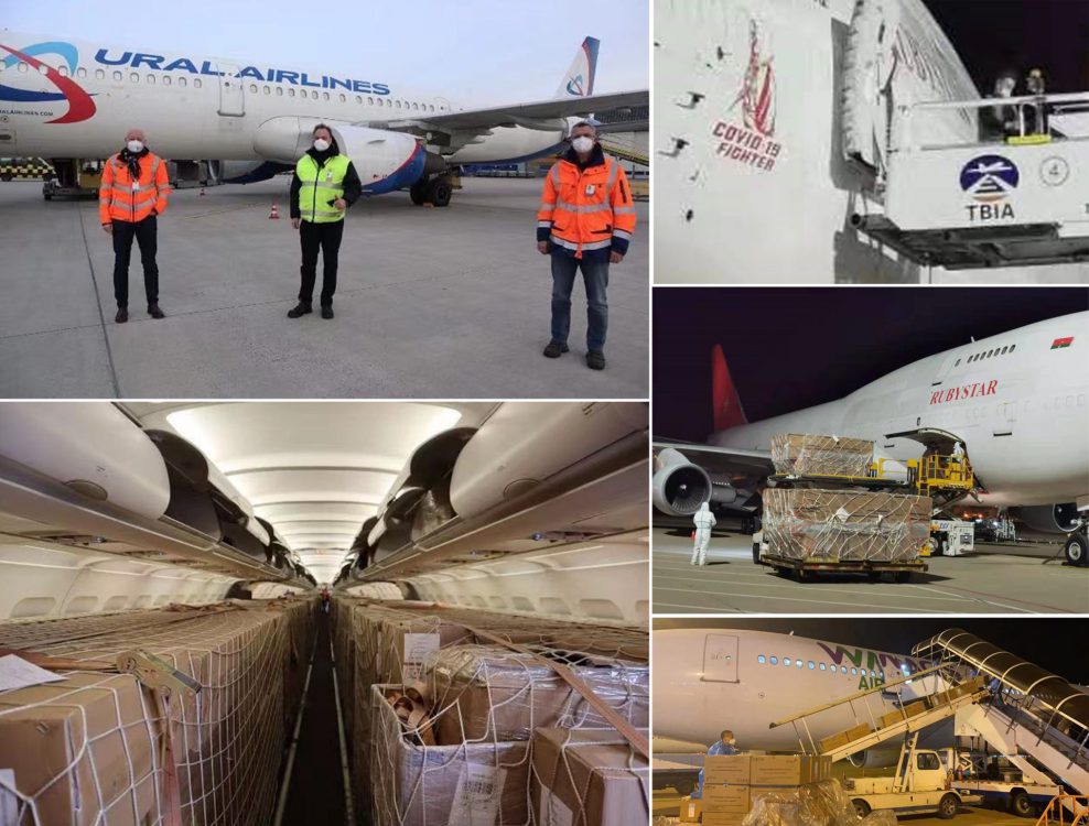 COVID-19 test kits sent from China to Germany