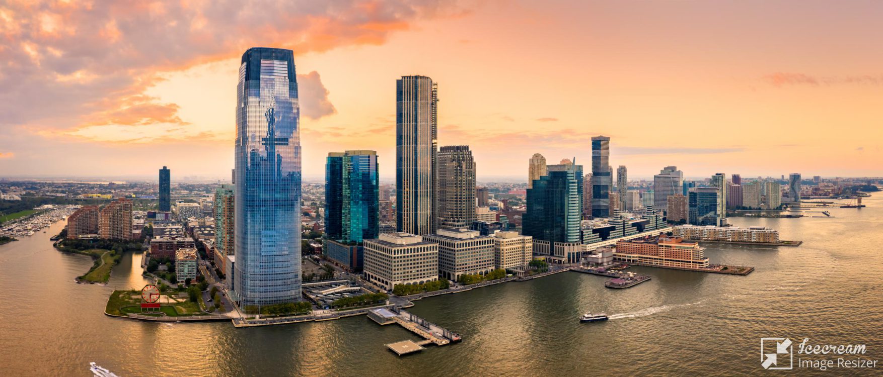 New jersey city skyline