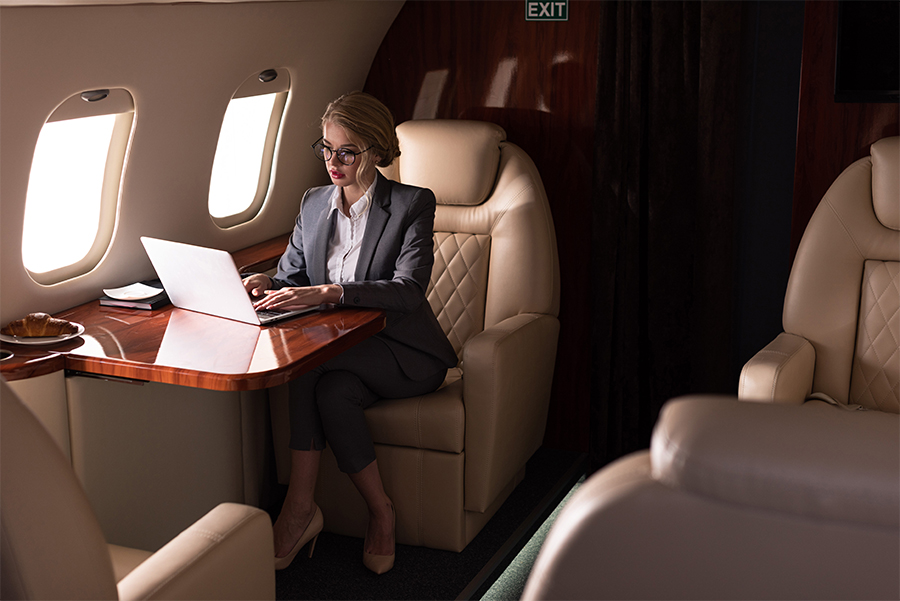 business aviation private jet business male