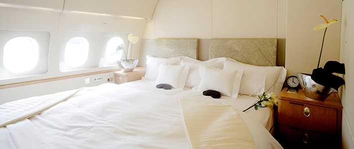 converted airline bed