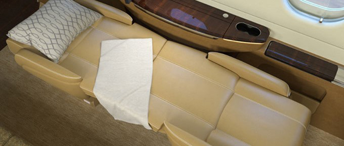 mid size jets and bed