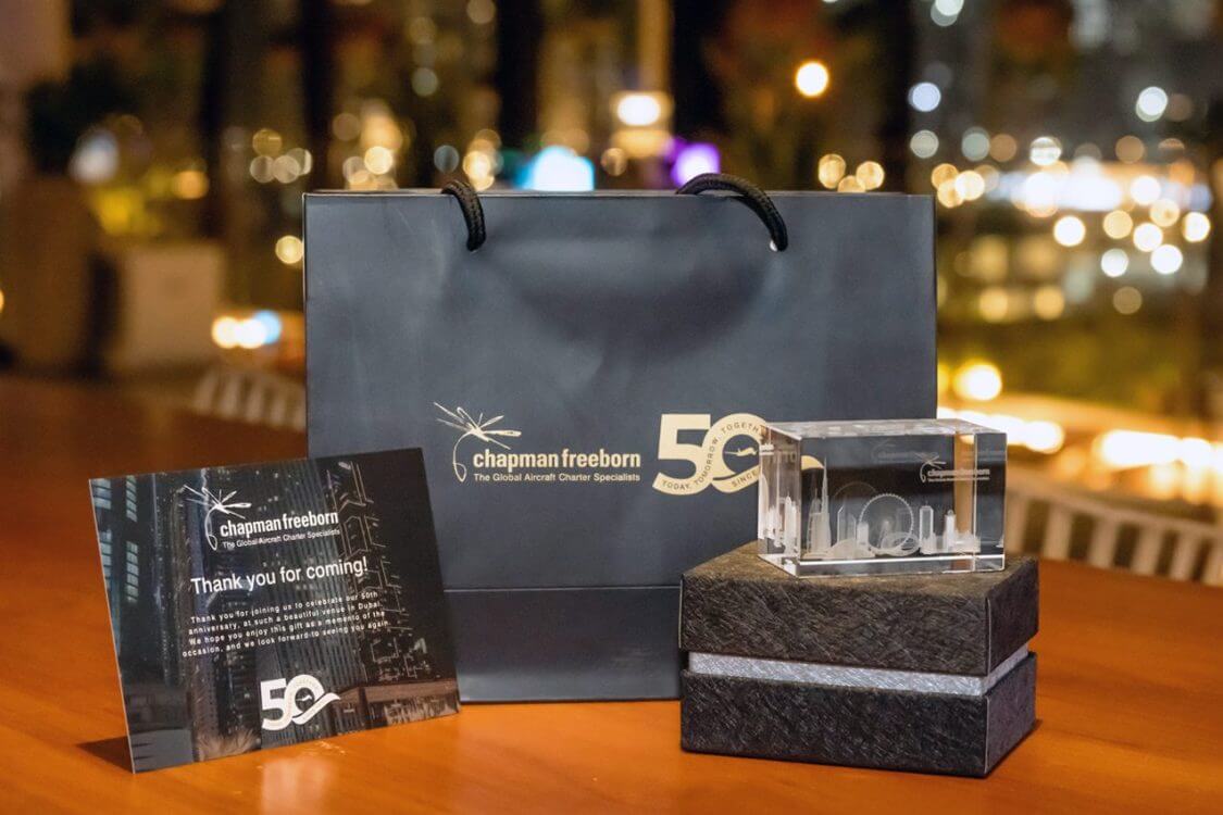 Chapman Freeborn Gifts at a networking event in Dubai
