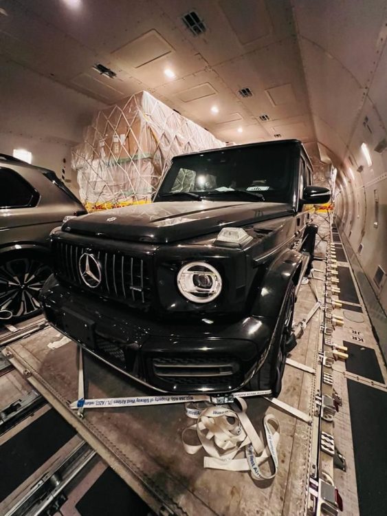 A luxury G63 2 vehicle Transport by Chapman Freeborns UAE team