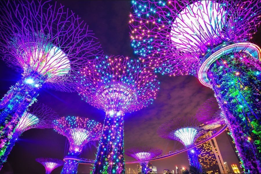 Singapore at night