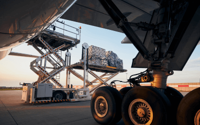 Loading Cargo Containers: Fast Air Freight for Perishable Shipments