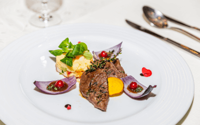 luxury meal private jet